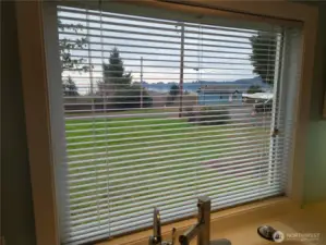 View of the Port of Ilwaco from the kitchen sink!  I could do dishes all day!