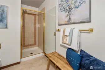 Another view of the main floor en suite 3/4 bathroom.