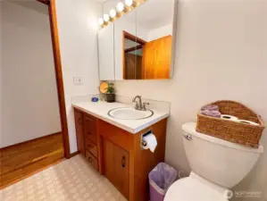 Hall bath. Freshly painted.