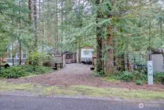 Tucked away nicely for privacy