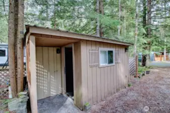 Complete with a shed