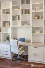 A place for everything, and a peaceful place to focus.