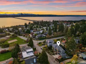 Set in Mercer Island's desirable East Seattle neighborhood with sunny western exposure.