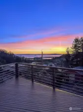 Enjoy incredible views from 2 decks and all West facing windows!