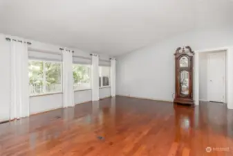 Gorgeous American Cherry real hardwood floors with outlets on the floors