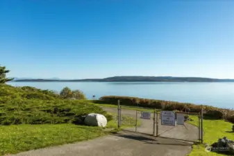 Access to community beach front.