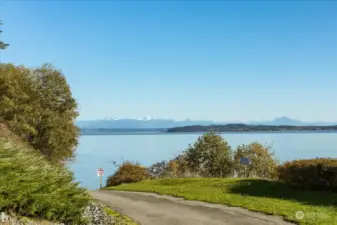 Community road access to water.