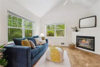 Enjoy the greenery and sunshine with the extra windows