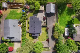 Ariel view of the property.