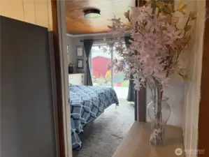 Leading into the main bedroom