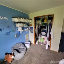 Could be an office or art studio in the second bedroom