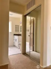 Hall closet on main floor