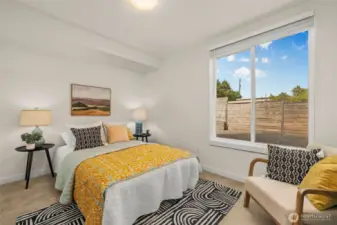 Bright and spacious second Bedroom on the first floor