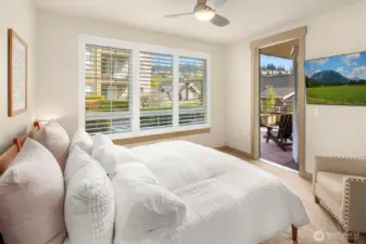 Spacious primary suite w/ generous walk-in closet
