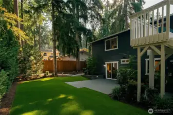 Low maintenance and always stunning-artificial turf lawn.