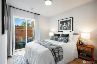 Entry level bedroom.