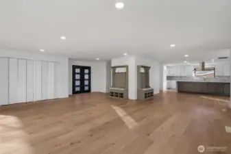 All of this flooring is brand new in the great room that leads to all rooms of the house.