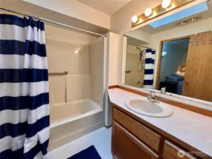 Primary bath/shower combo.