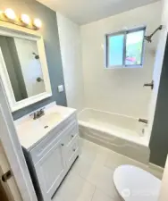 The full bath was updated in 2017.