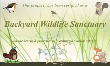 Living on the river.  This property is a registered Backyard Wildlife Sanctuary.