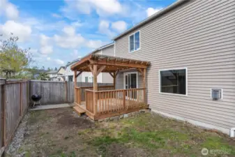 Fully fenced yard