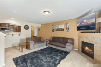 Open to kitchen