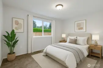 bedroom 2 virtually staged