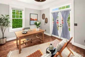 Another view of this gorgeous room. Windows are high quality and have been updated throughout!