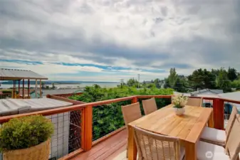 Enjoy the outside spaces and the view!