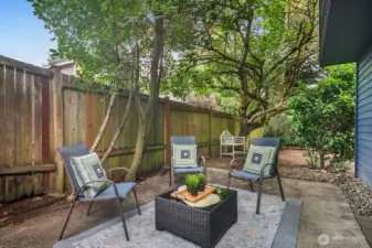 The back patio!