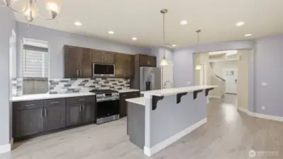 Open kitchen floorplan