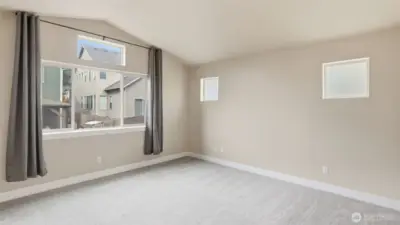 Spacious primary suite