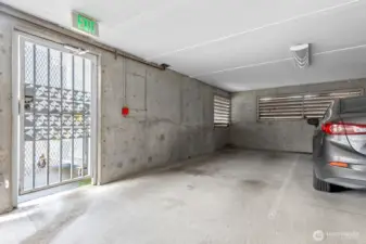 Gated Garage parking space is included!