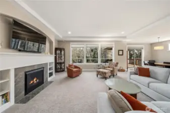 Gas Fireplace to the left in the photo