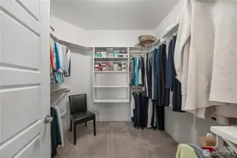Walk-in primary closet
