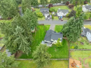 Overhead lot view