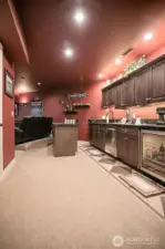 Media Room Wet Bar & Kitchenette