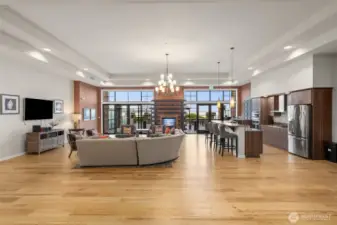 Great space for homeowners to hold meetings, card parties, special events or presentations.