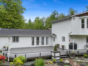 Back of the home with Large deck