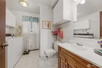 .75 bathroom and laundry