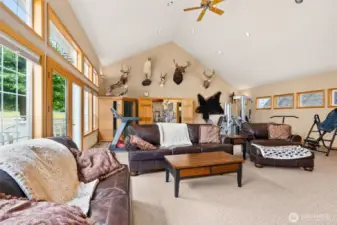 Bonus room that leads to the game room and media room.