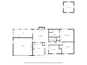 Floorplan of the home, with great use of space.