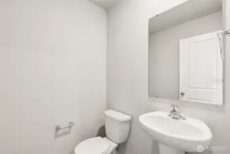 Powder bath on main floor.  Pictures are for representational purposes only. Materials and colors may vary,