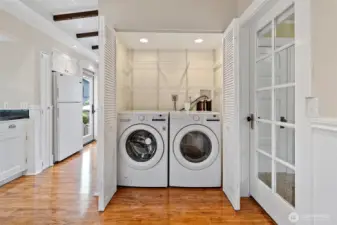 Laundry units are located in the breakfast room