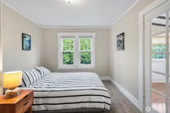 One of two bedrooms on the entry level