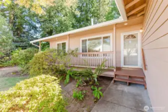 Quaint front porch