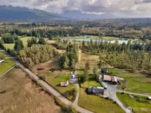 Ariel View of both properties from Colony Road