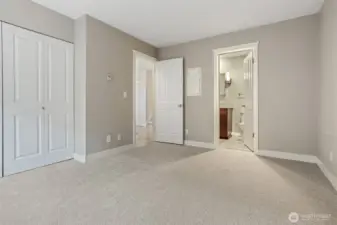 Downstairs bathroom with attached to downstairs bathroom