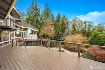 View deck off family room