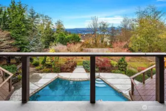 Deck adjoining primary bedroom